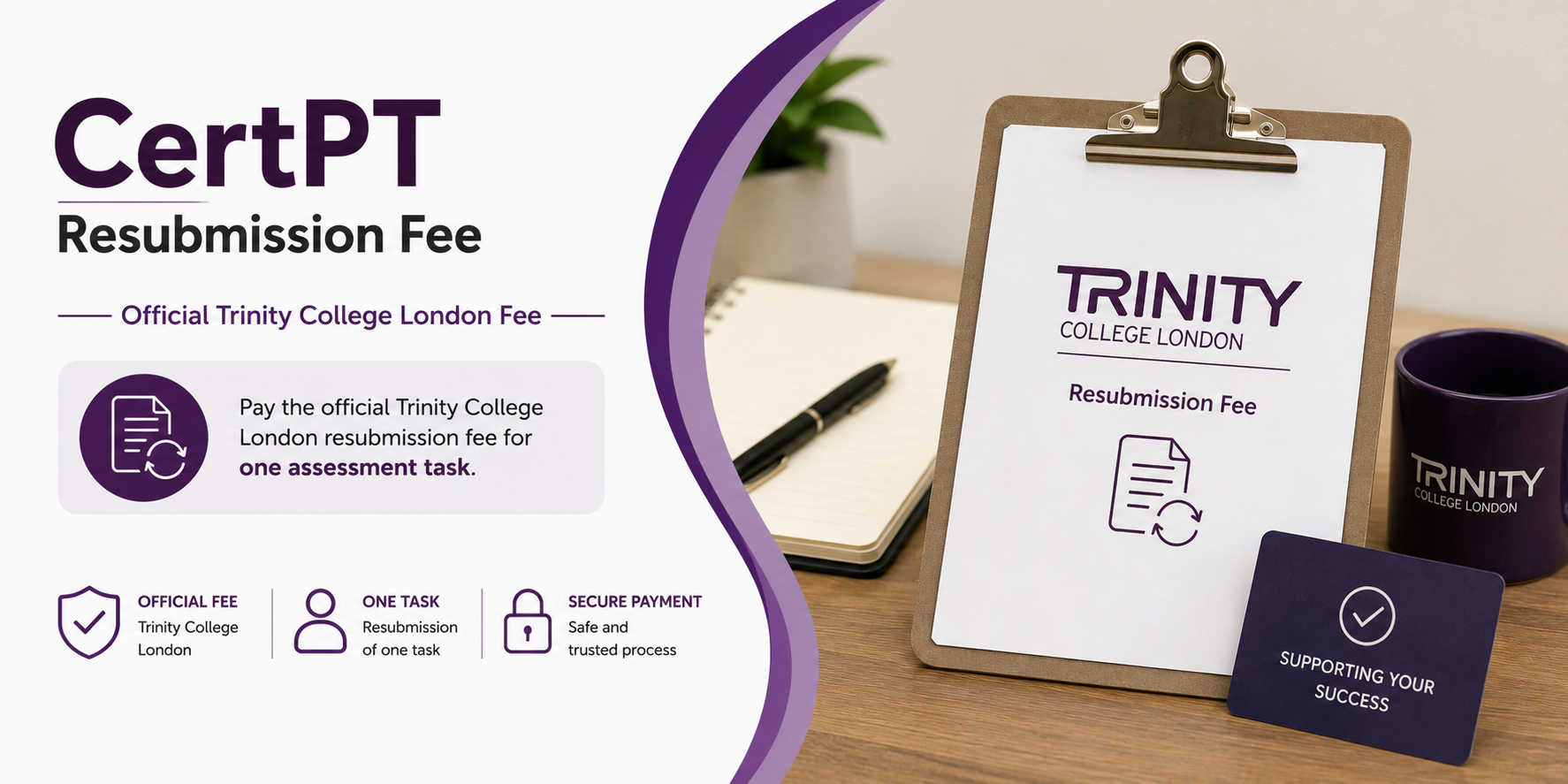 CertPT Candidate Resubmission Fee Per Task